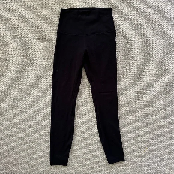 Women’s Lululemon Align lot W5CT3S black & teal W5AYNS size 2 leggings - Picture 4 of 15